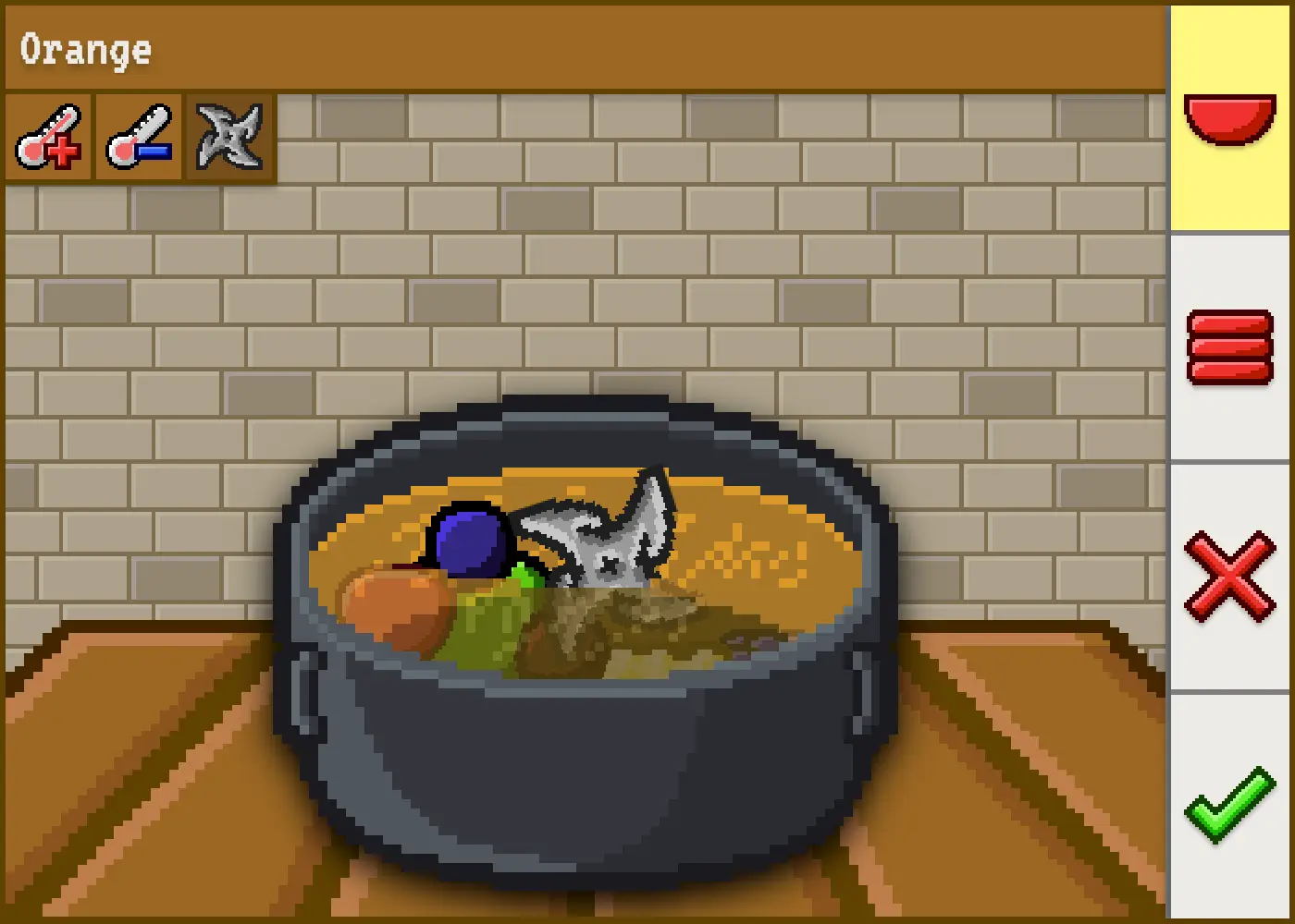 Using the Blend tool on a bunch of fruits.